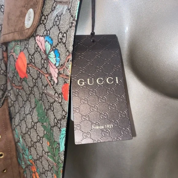 Gucci GG Supreme Tian Trench Coat Size 40 - Picture 7 of 15